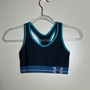Under‎ Armour Black Blue Sports Bra | XS